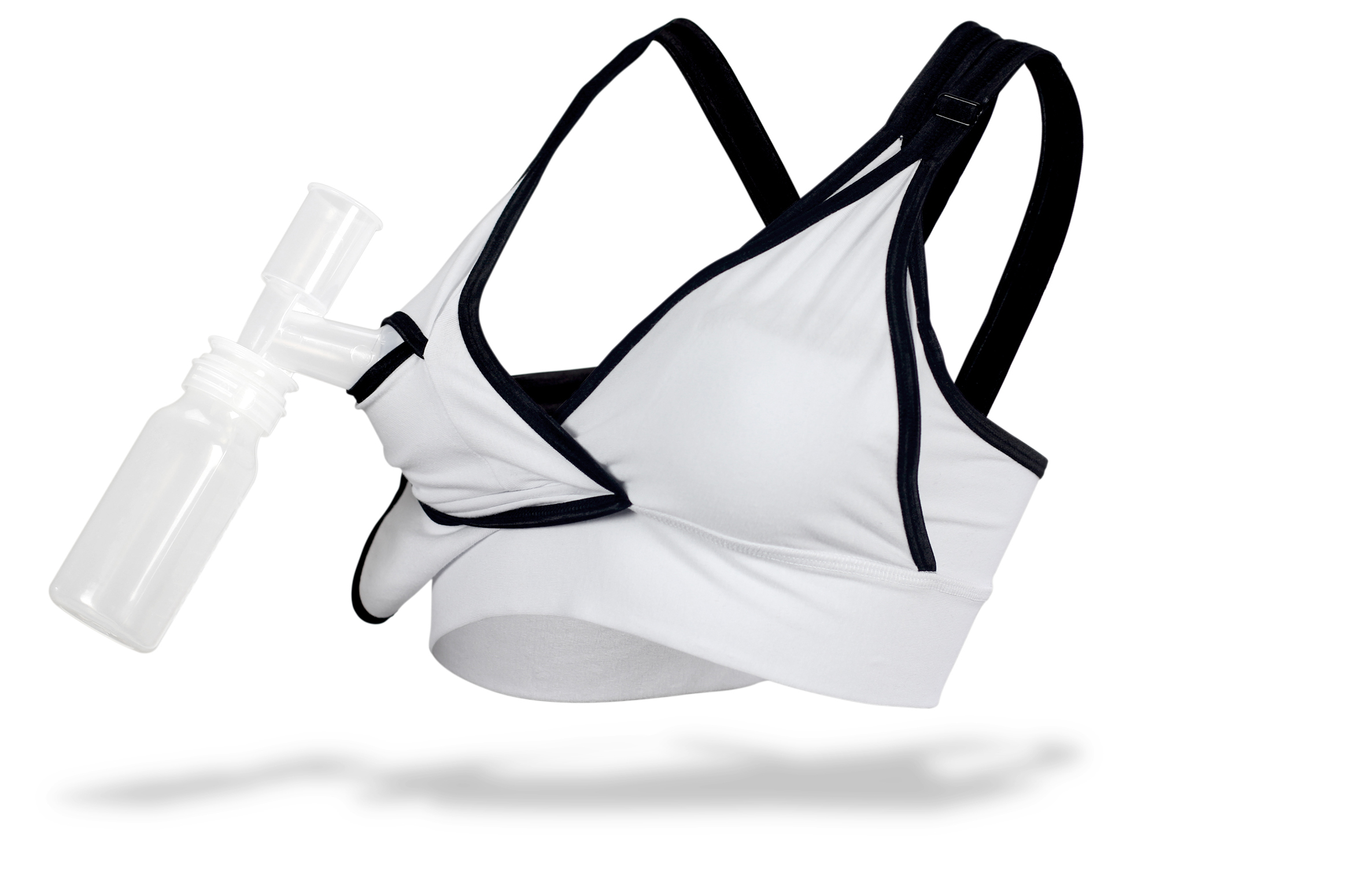 Super Bra by Hooter Holster by Carey Bradshaw in white with black trim